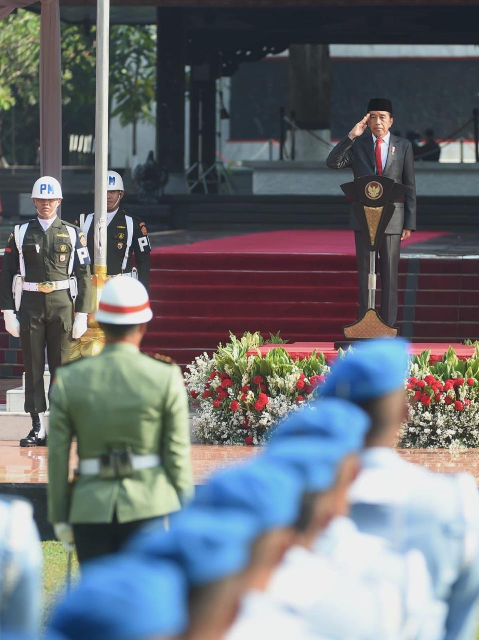 Presiden Joko Widodo Pimpin Upacara Hari Kesaktian Pancasila Tahun 2022