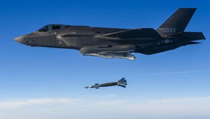 Kontra Kian Memanas, Hantam Rudal Balistik Korea Utara, Jet Tempur Stealth F-35A Korsel Luncurkan Bom Pintar G