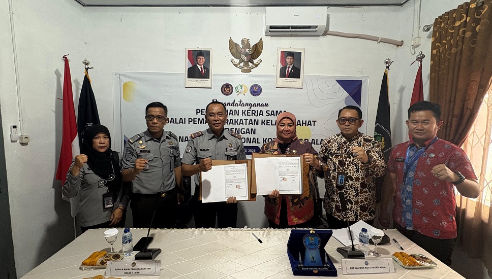 Bapas - BNN Teken MoU  Berantas Penyalahgunaan Narkoba