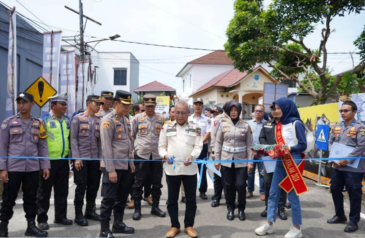 Resmikan Kampung Tertib Lalulintas, Dawam : GBS Jadi Role Model di Kelurahan Lainnya