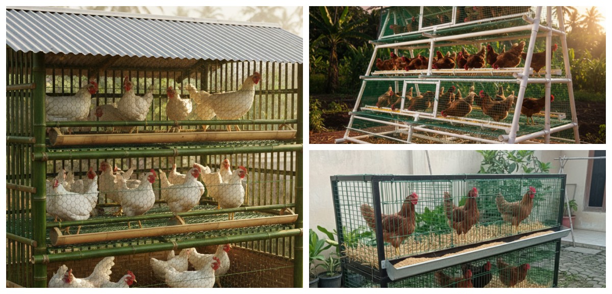 Produktif di Lahan Mini, 7 Desain Kandang Ayam Petelur Rumahan yang Modern dan Efisien