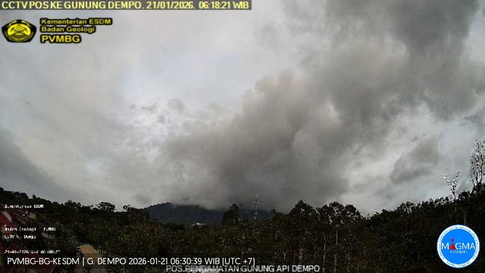 Gunung Dempo Berstatus Waspada: PVMBG Rekam Gempa Tektonik dan Tremor Menerus, Wisatawan Dilarang Mendekat!