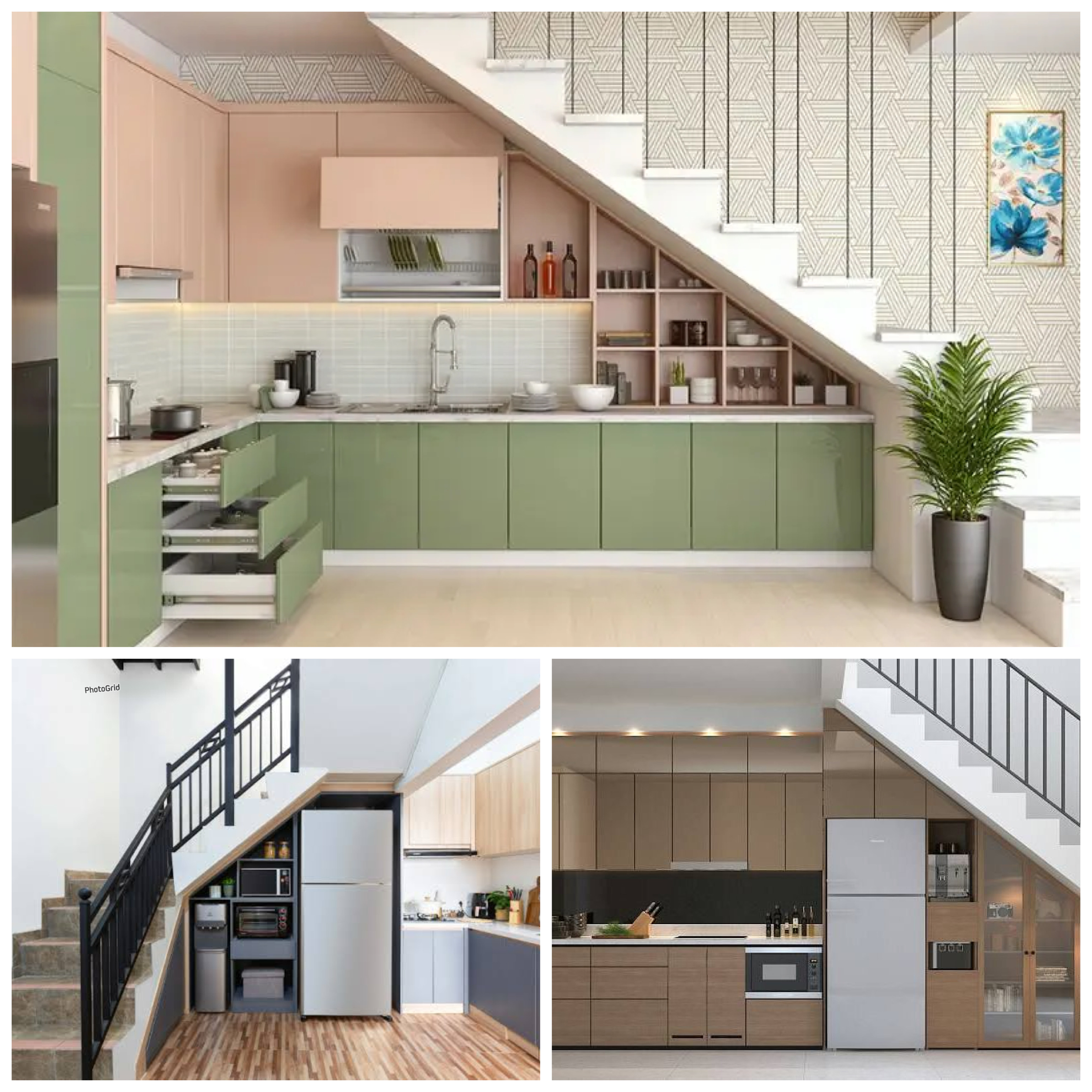 Dapur Kecil di Bawah Tangga? Ini Inspirasi Desain Leter L yang Rapi dan Estetik!