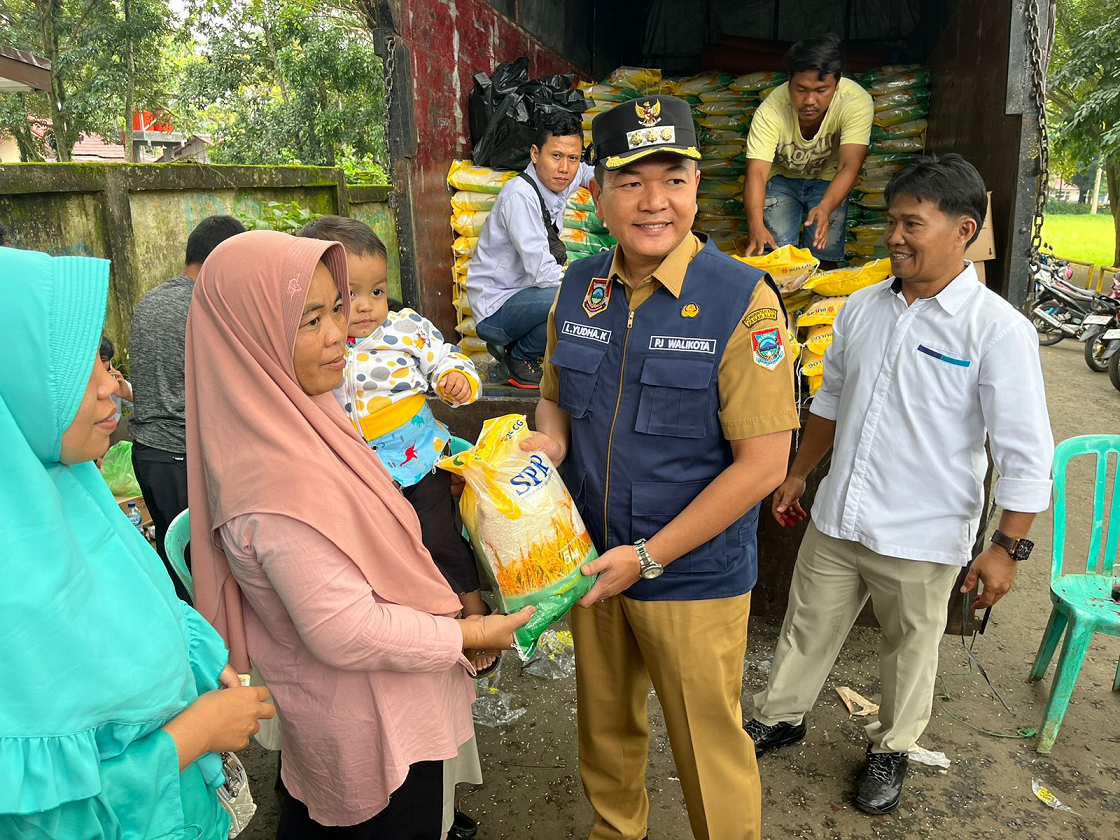 Kendalikan Inflasi Daerah, Pemerintah Kota Pagar Alam Gelar Gerakan Pangan Murah Beras SPHP