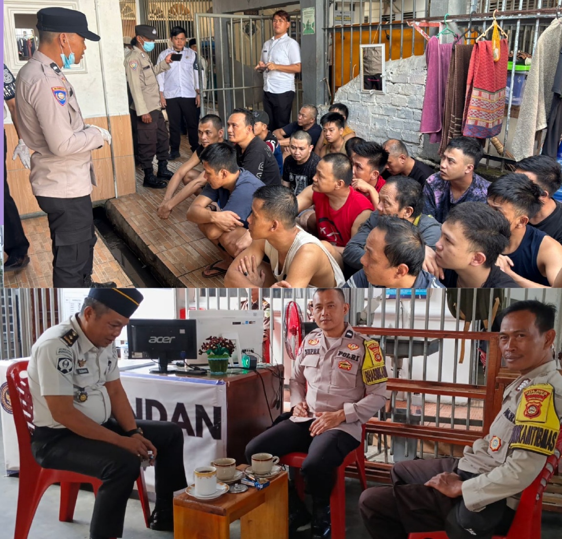 Jaga Kondusifitas di Lapas, Bhabinkamtibmas Beri Edukasi Kamtibmas ke WBP