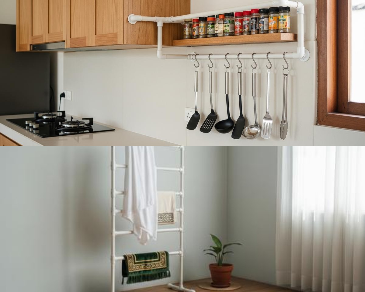 7 Desain Rak Pipa PVC Gaya Industrial: Solusi Hemat Dekorasi Rumah Urban 2026