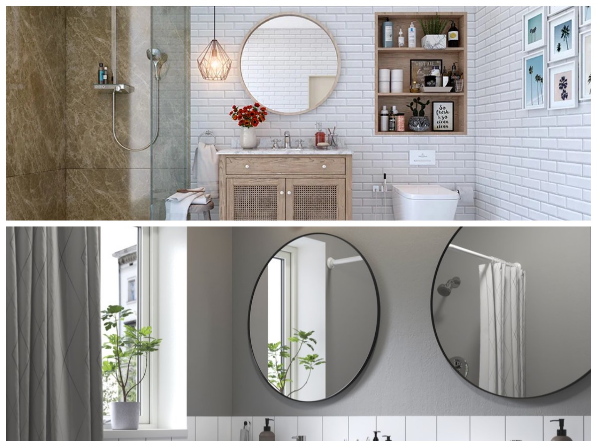 Model Kaca Kamar Mandi Minimalis yang Fungsional dan Enak Dipandang