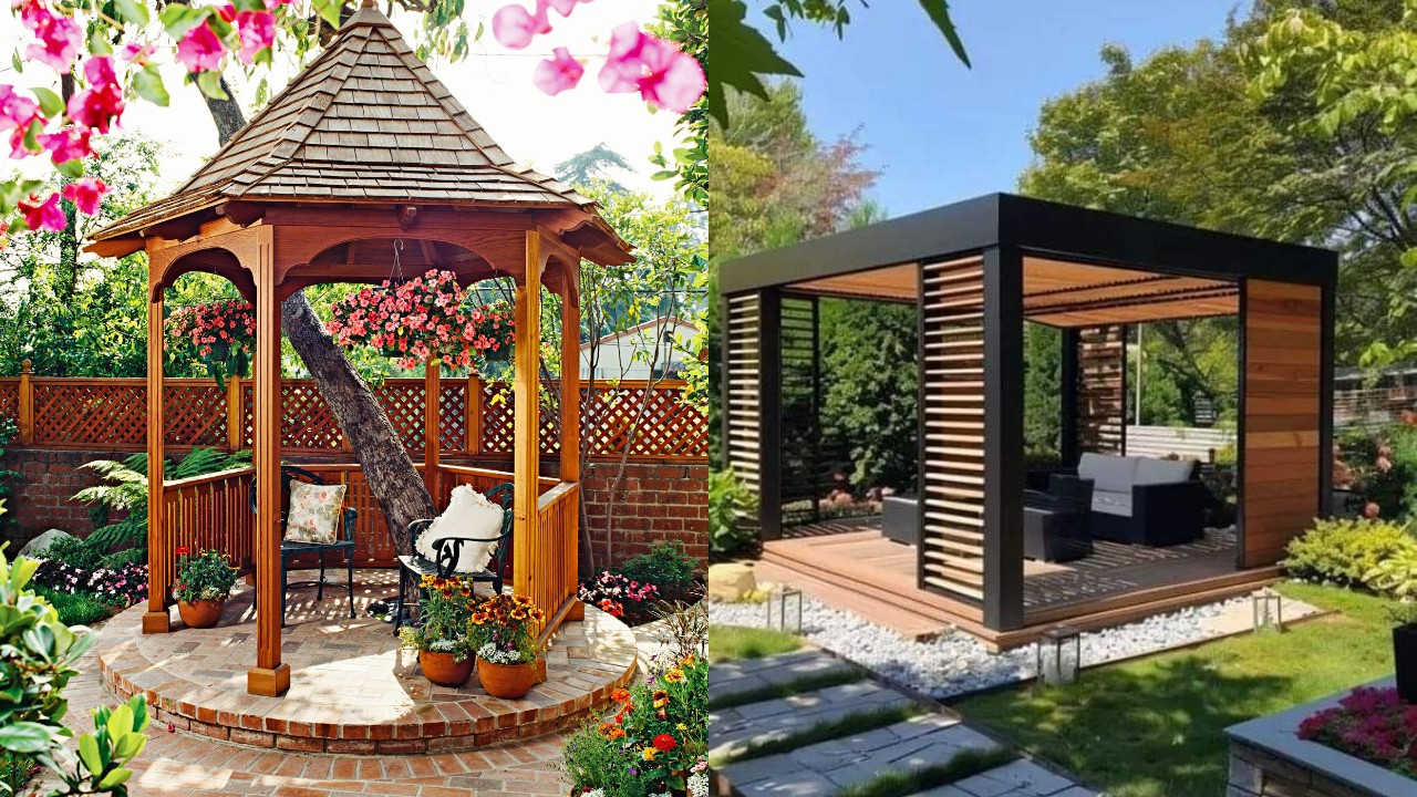 Inspirasi Desain Halaman Belakang Rumah Kecil dengan Gazebo Mini yang Nyaman!