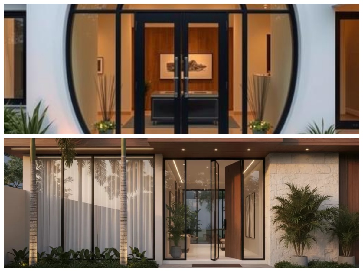 7 Desain Pintu Depan Kaca Minimalis: Tampilan Modern yang Elegan dan Maksimalkan Cahaya Alami