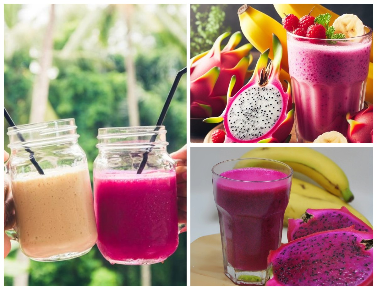 Jus Buah Naga dan Pisang: Kombinasi Nikmat yang Menyegarkan dan Kaya Manfaat untuk Tubuh!