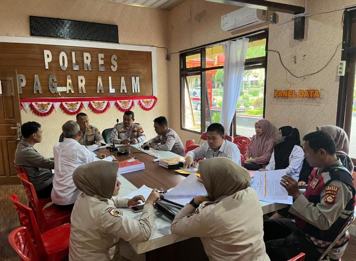 Gelar Pra Audit Kesiapan Kunjungan Tim Wasrik Polda Sumsel