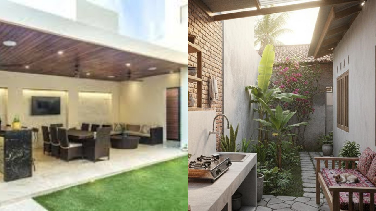 Rumah Terasa Lebih Segar dengan Ide Dapur dan Taman Belakang Minimalis Ini!