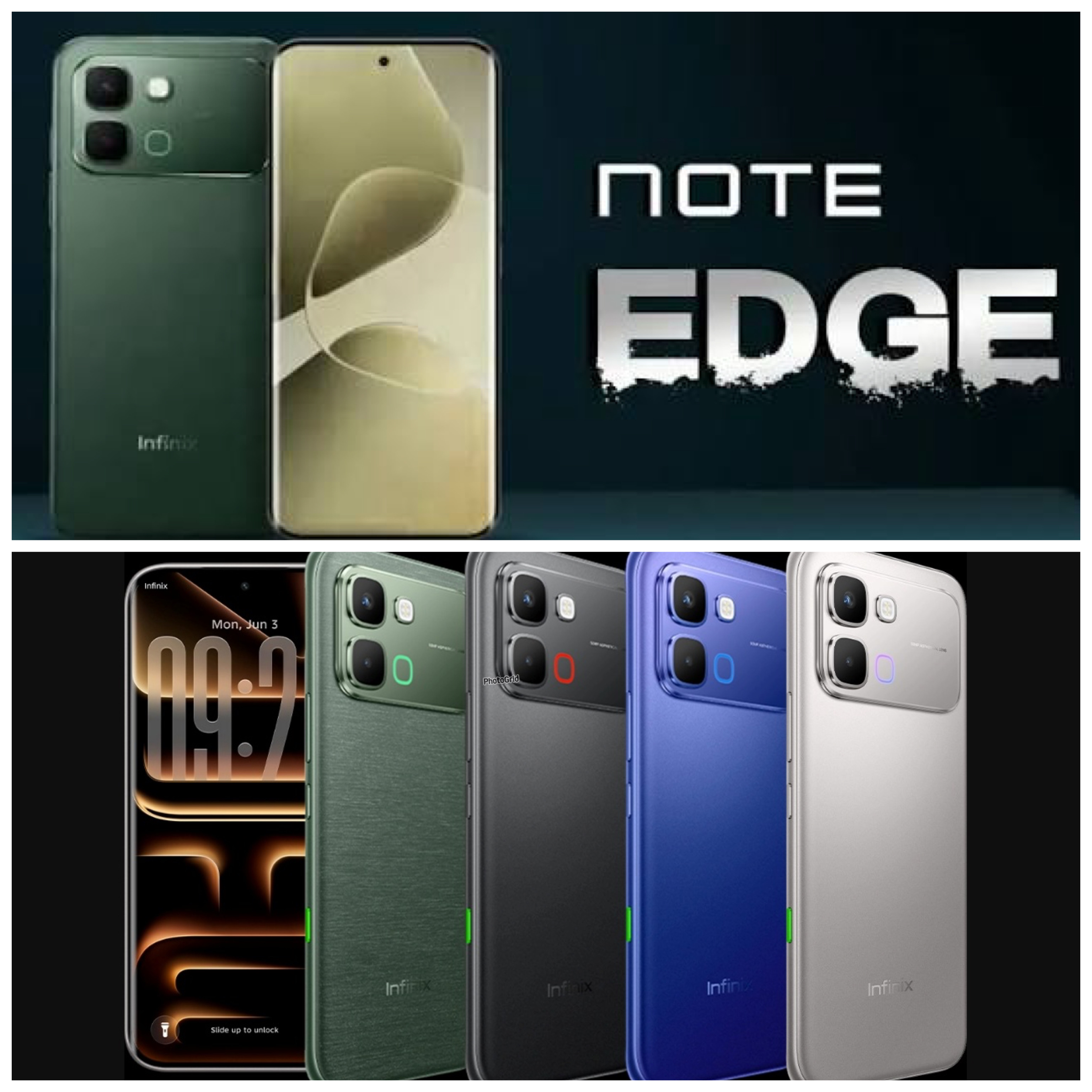 Infinix Note Edge: Ponsel Tipis dengan Layar AMOLED 3D Curved dan Perlindungan Tangguh