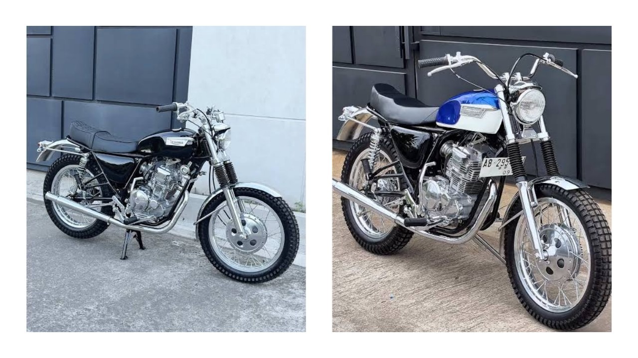 ​Yamaha Scorpio British Racikan Minority Customs untuk Motor Touring Pasutri!