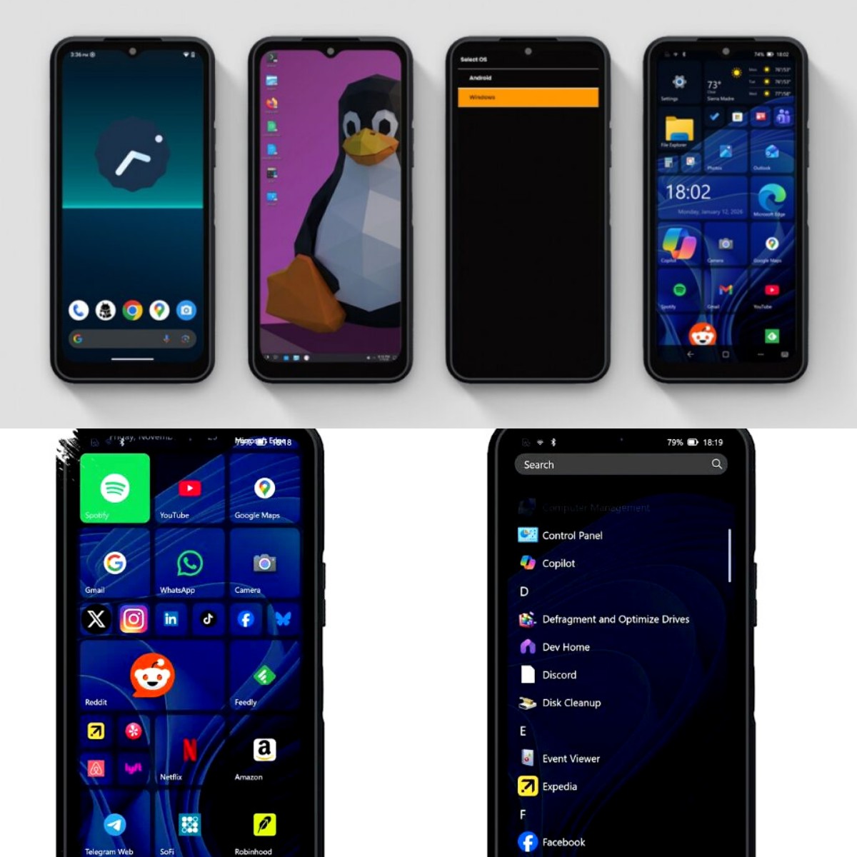 Smartphone Ini Memungkinkan Multiboot: Android, Linux, Windows 11
