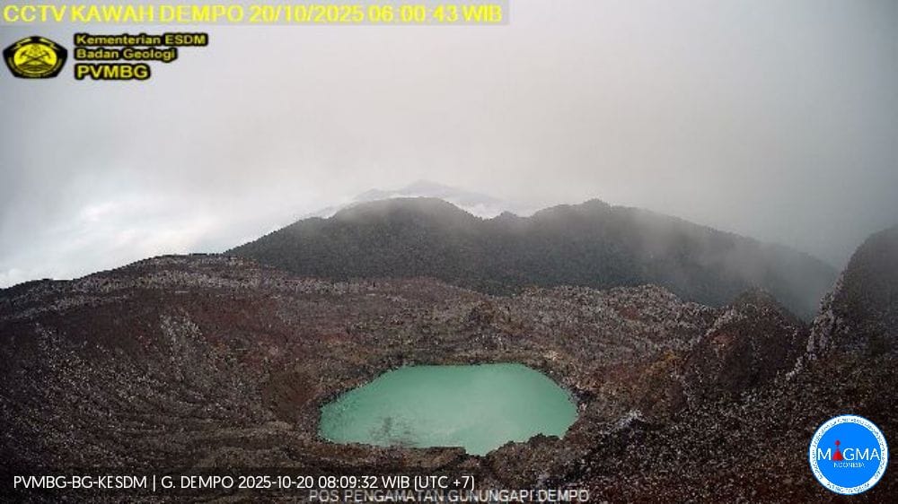 Gunung Dempo Masih Berstatus Waspada, PVMBG Imbau Warga dan Wisatawan Tidak Mendekat Kawah Aktif