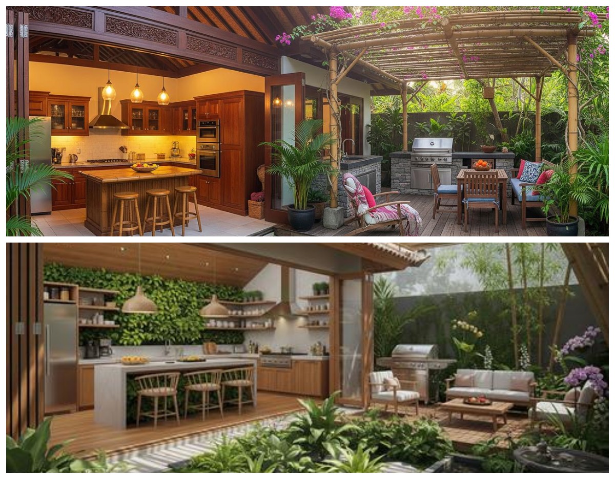 5 Model Rumah Mini Modern dengan Dapur Terbuka dan Teras Belakang yang Cocok untuk BBQ