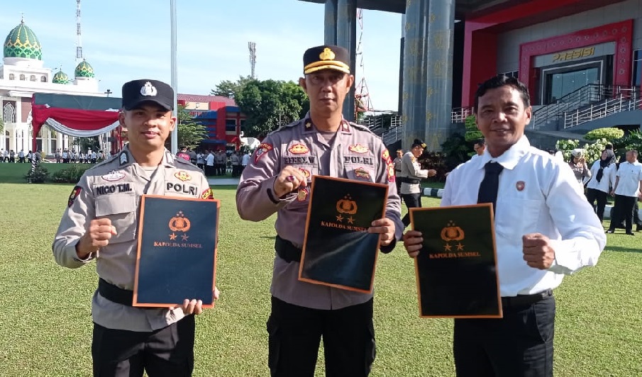 Tangkap Tahanan Kejari yang Kabur, 4 Personel Polres Pagar Alam Terima Penghargaan Kapolda Sumsel