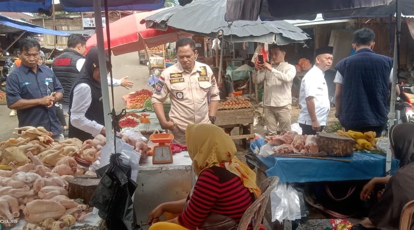 Jelang Lebaran, Prindagkop Sidak Sembako di Pasar Tradisional