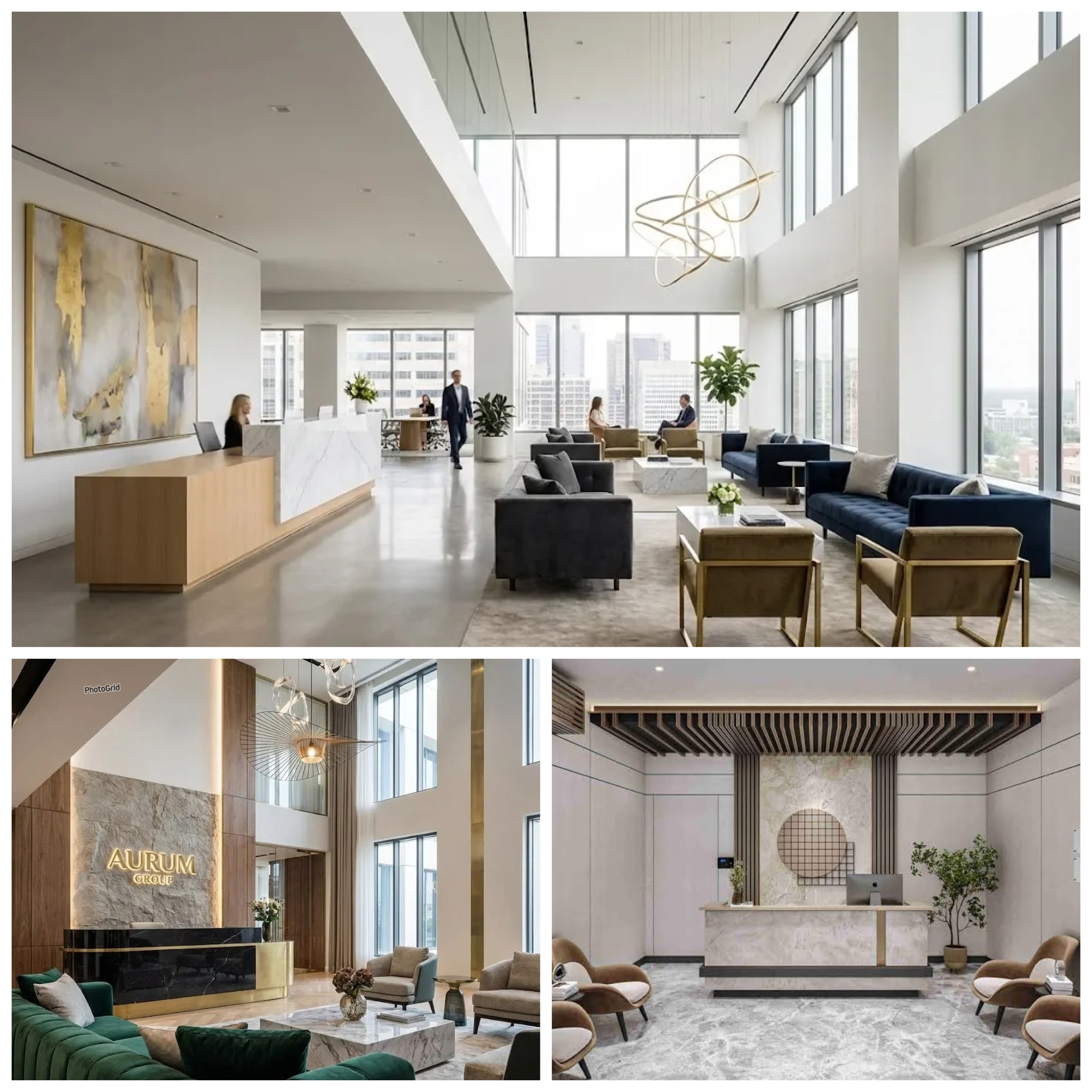 Lobby Kantor Tampil Beda! Inspirasi Desain Interior Fresh Minimalis yang Modern!