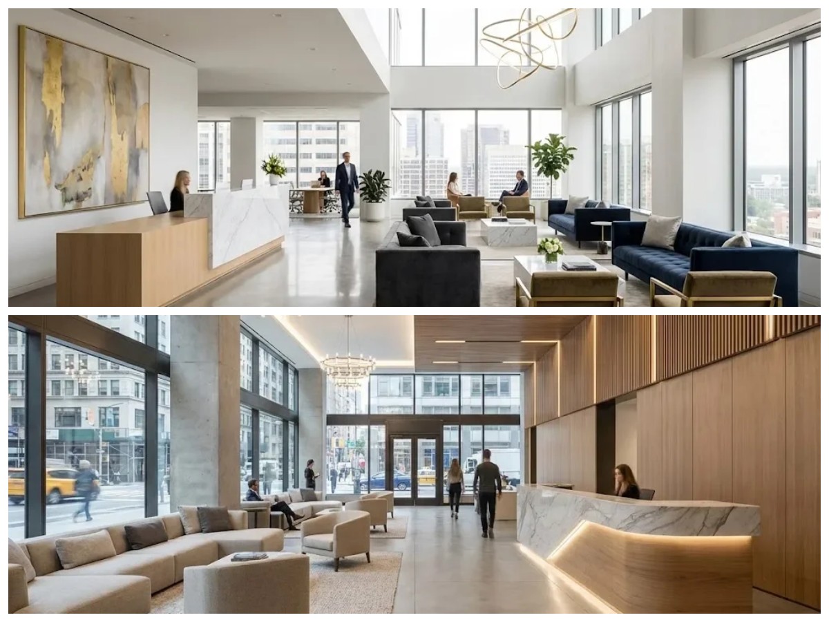 Tampilan Lobby Kantor Lebih Segar, Ini Inspirasi Interior Minimalis Modern yang Kekinian