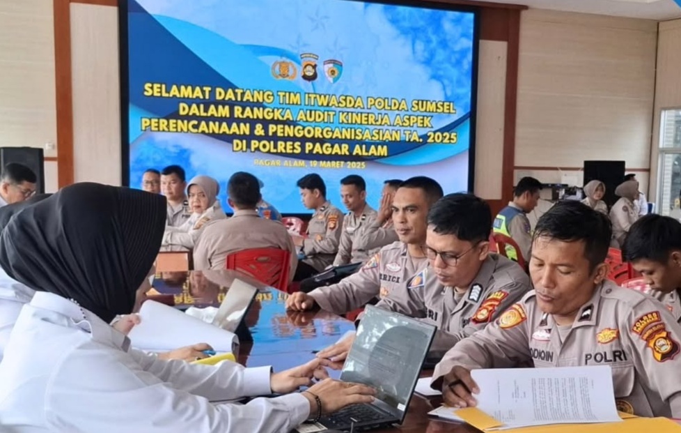 Kinerja Polres Pagar Alam Diaudit Itwaspda, Begini Penjelasan Waka Polres