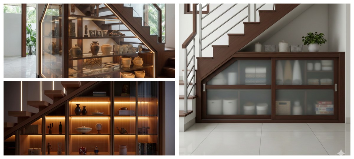 Manfaatkan Ruang Sempit! 7 Model Lemari Kaca Bawah Tangga Paling Elegan 2026