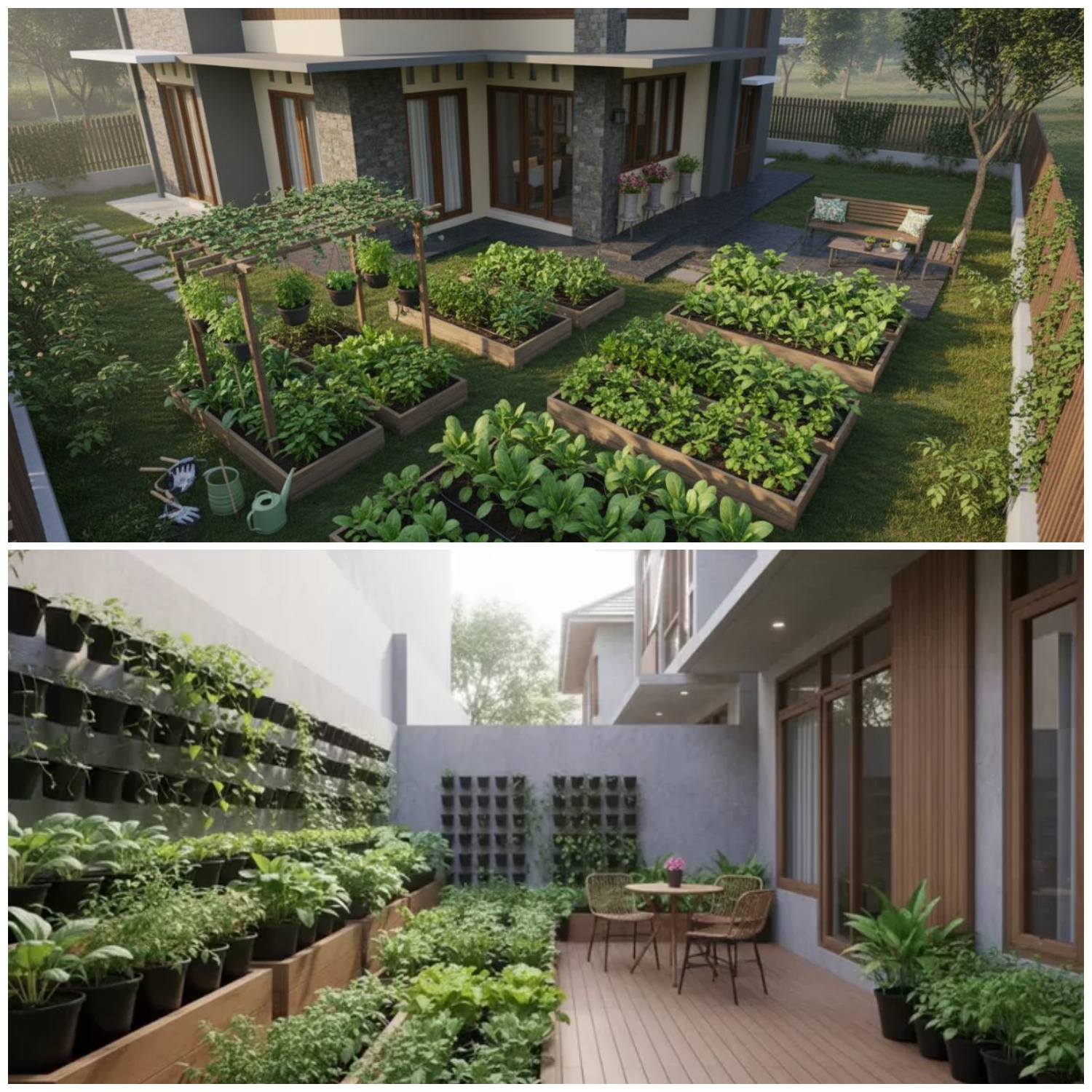 Ide Kebun Sayur Mini di Halaman Rumah Kini Jadi Ruang Hijau Produktif yang Estetik