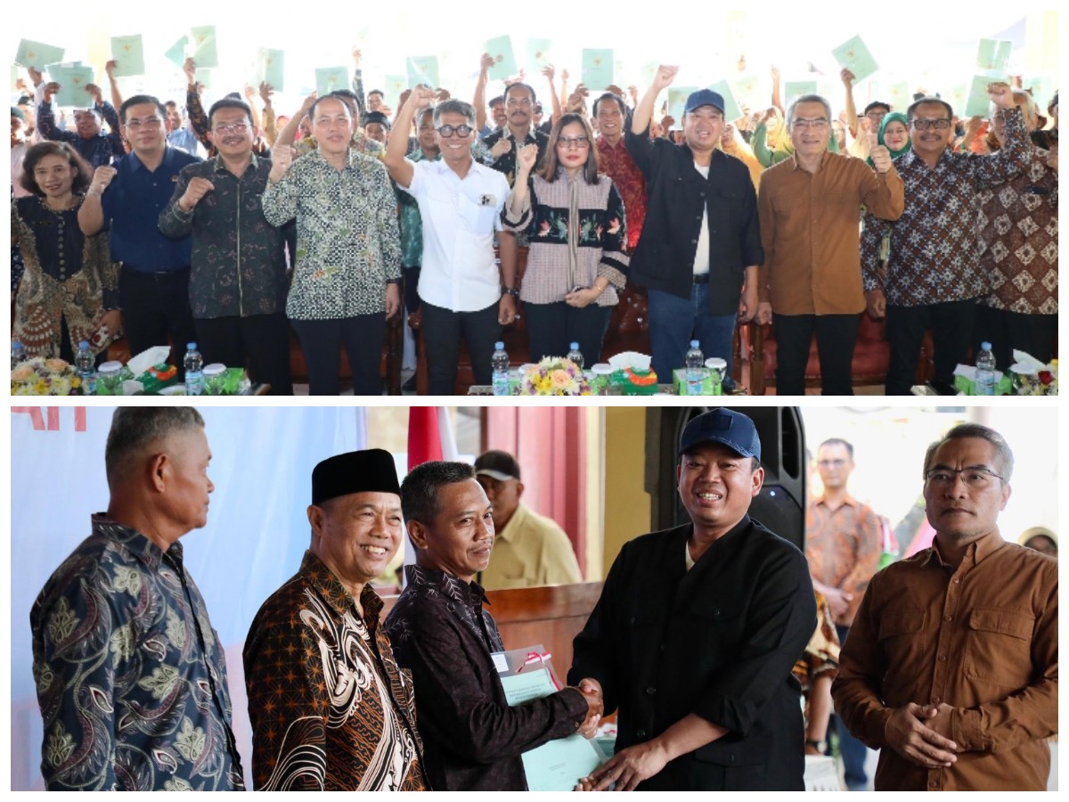 Menteri ATR/BPN Serahkan 811 Sertipikat di Parangtritis: Warga Diimbau Gunakan Secara Produktif