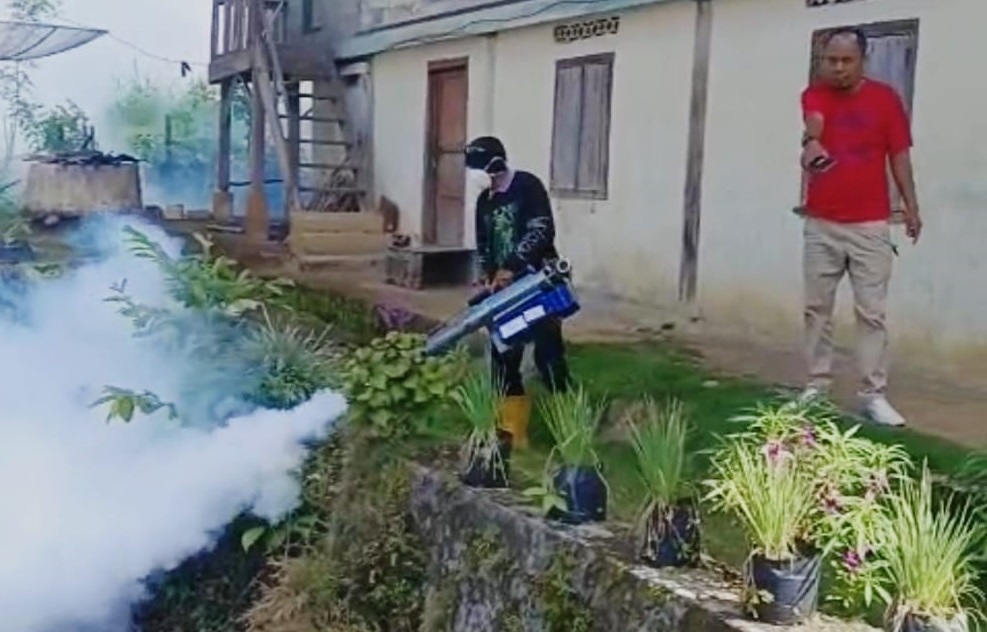 Fogging Serentak, Cegah DBD di Lubuk Buntak 