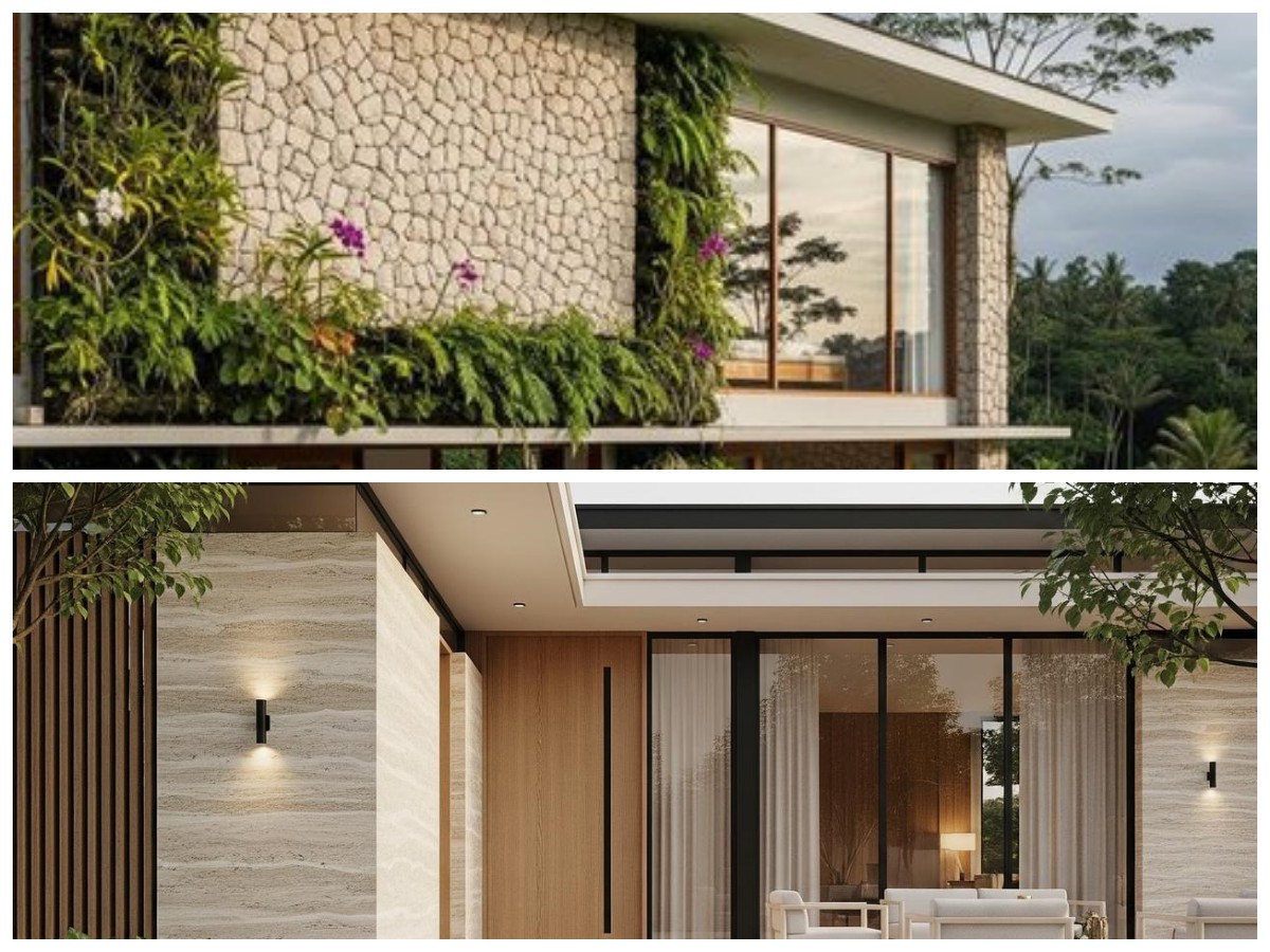 7 Model Rumah Minimalis Batu Alam Tampak Depan yang Bikin Hunian Terasa Hangat dan Nyaman