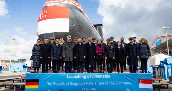 Singapura Pesan 4 Kapal Selam Canggih, RSS Inimitable 218SG, Dilengkapi 8 Peluncur Terpedo