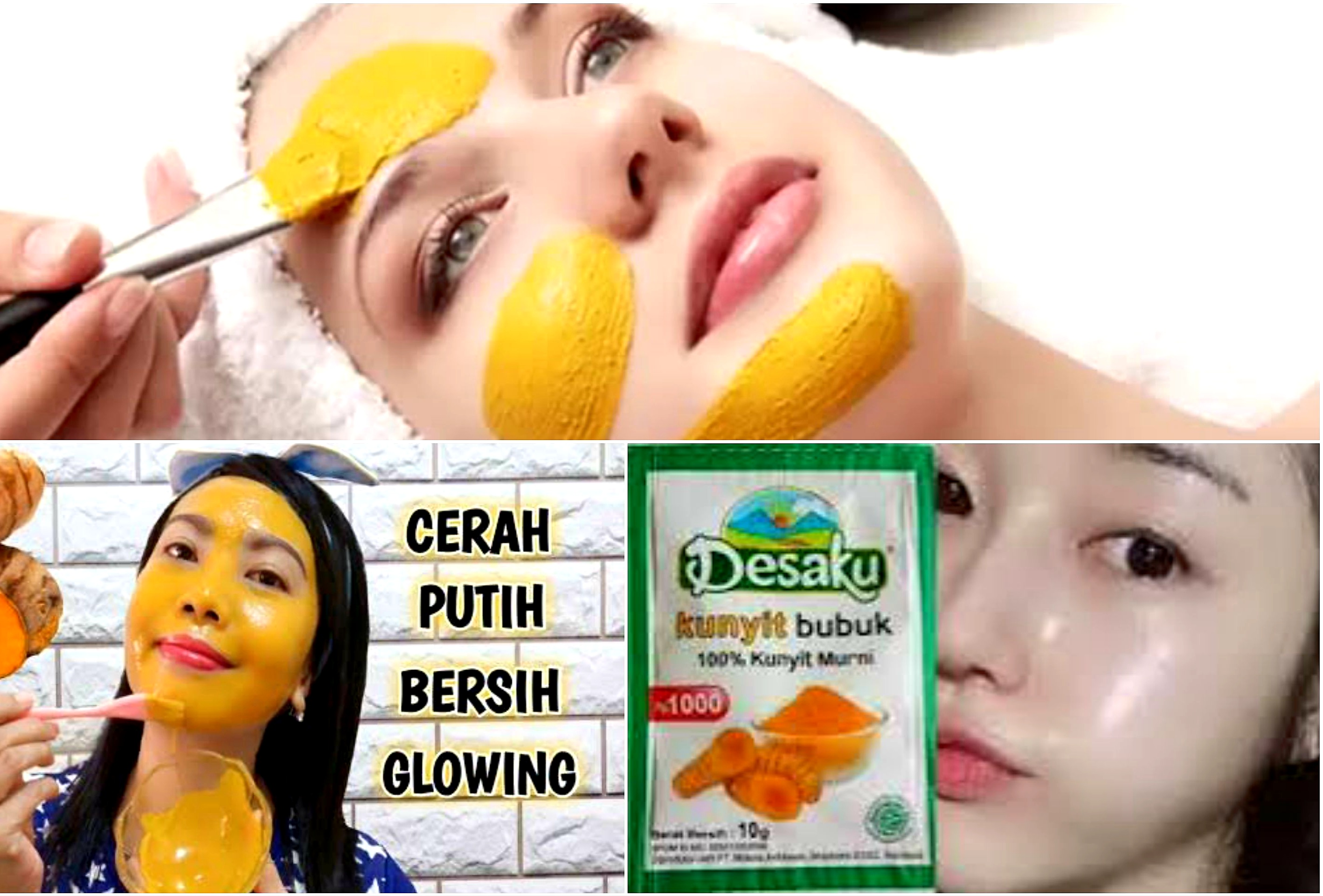 Kinclong dengan Masker Kunyit Desaku. Begini Cara Membuatnya