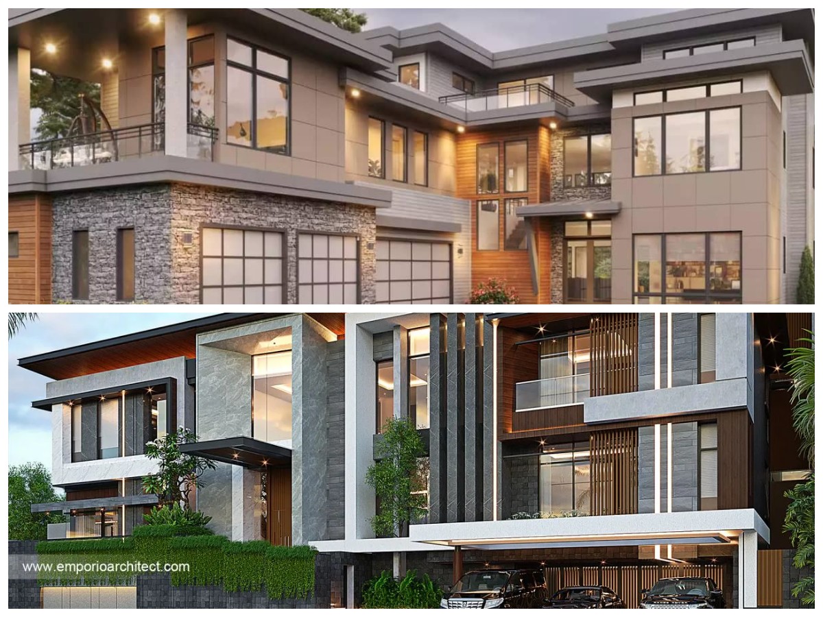 9 Desain Rumah Mewah 3 Lantai Bergaya Modern dengan Tampilan Elegan