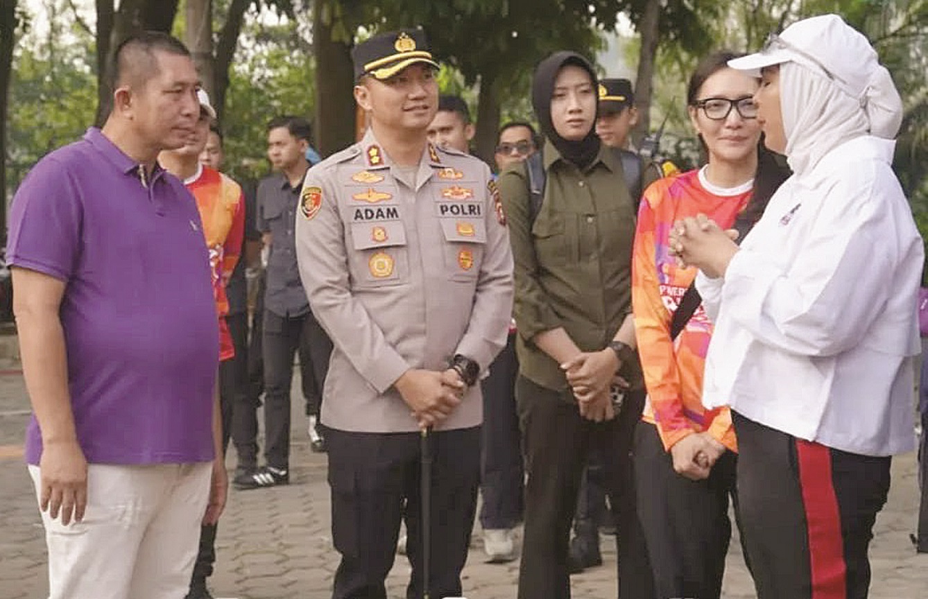 Wako – Kapolres Hadiri Senam Sehat Bersama Warga