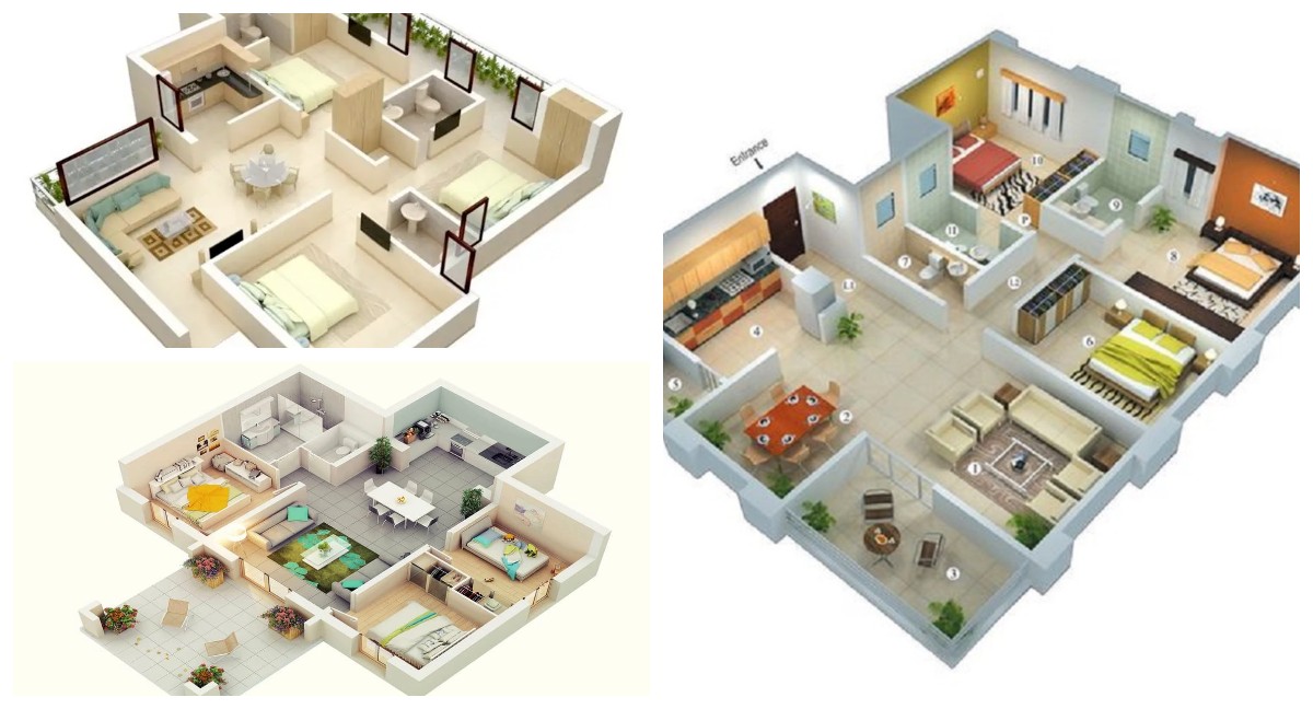 Denah Cerdas untuk Keluarga Masa Kini: 12 Konsep Rumah 3 Kamar yang Memikat