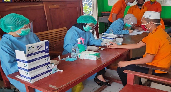 14 Tahanan Jalani Rapid Test