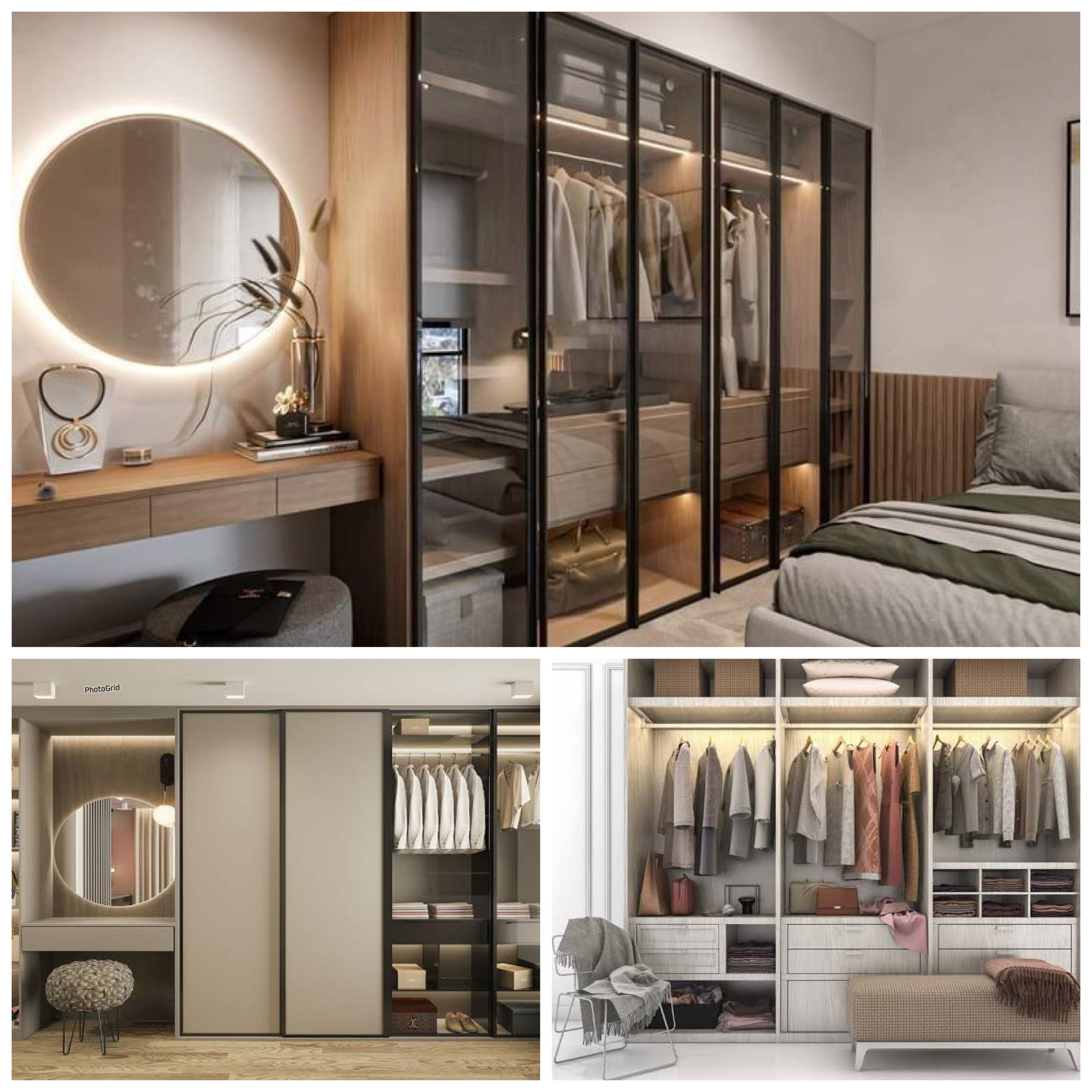 Kamar Terlihat Lebih Luas! Inspirasi Lemari Pakaian Minimalis Modern yang Elegan!