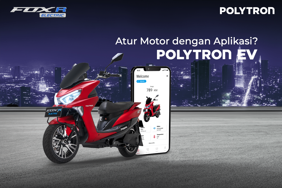 Trobosan Tercanggih! Polytron Hadir dengan Motor Listrik Fox-R 