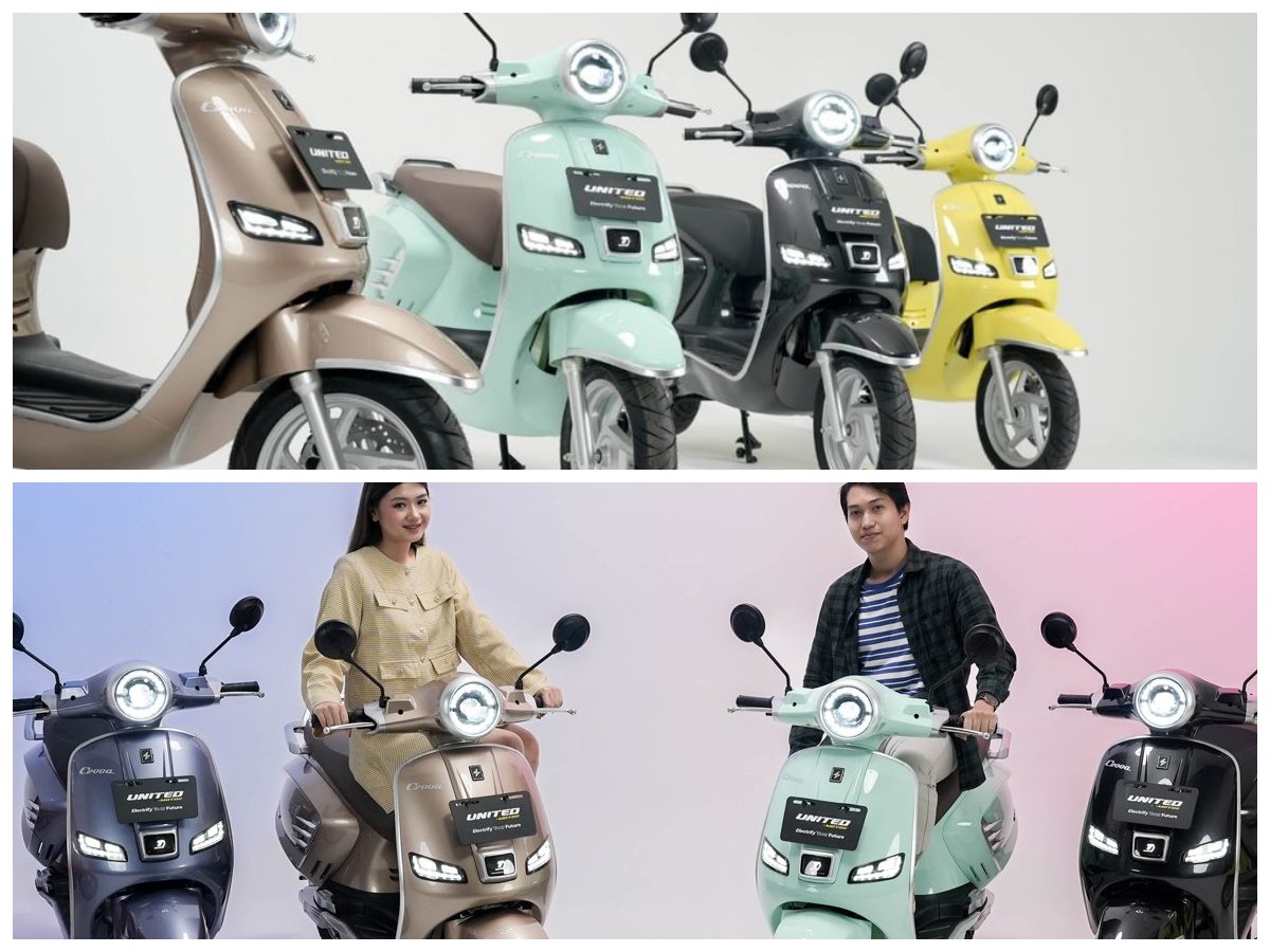 Gaya Klasik, Teknologi Modern: United C2000 Jadi Primadona Motor Listrik