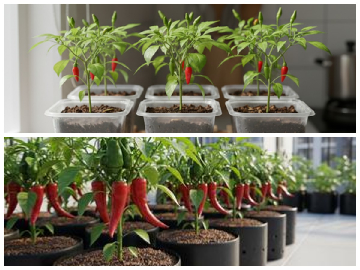 Dari Wadah Bekas Jadi Produktif: Thinwall Bisa Disulap Jadi Kebun Cabai di Rumah*