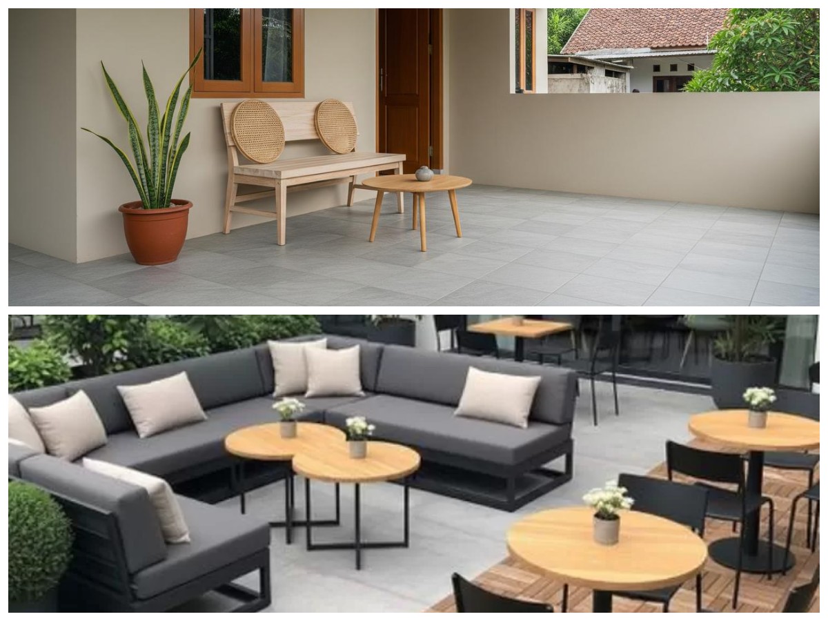 12 Inspirasi Teras Rumah Tanpa Pagar, Tetap Nyaman dan Aman Meski Hadap Jalan Raya