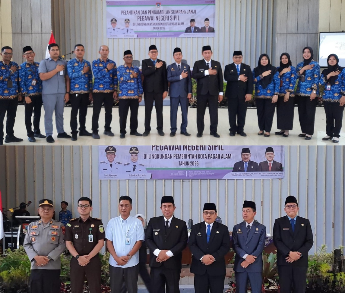 Lantik 165 PNS, Walikota Tekankan Tanggungjawab Sebagai Abdi Negara