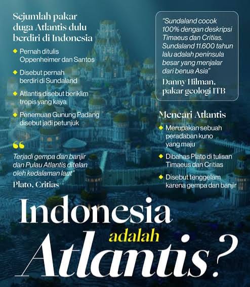 Jangan Gagal Faham! Atlantis dengan Masyarakat Utopisnya Adalah Nusantara Indonesia? Ini Penjelasannya.