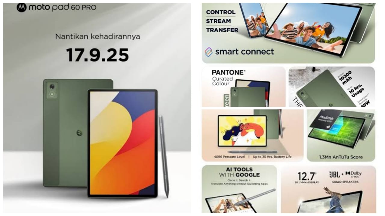 Bedah Moto Pad 60 Pro Versi Terbaru: Ditanamkan OS Terbaru, Lebih Canggih dan Satset