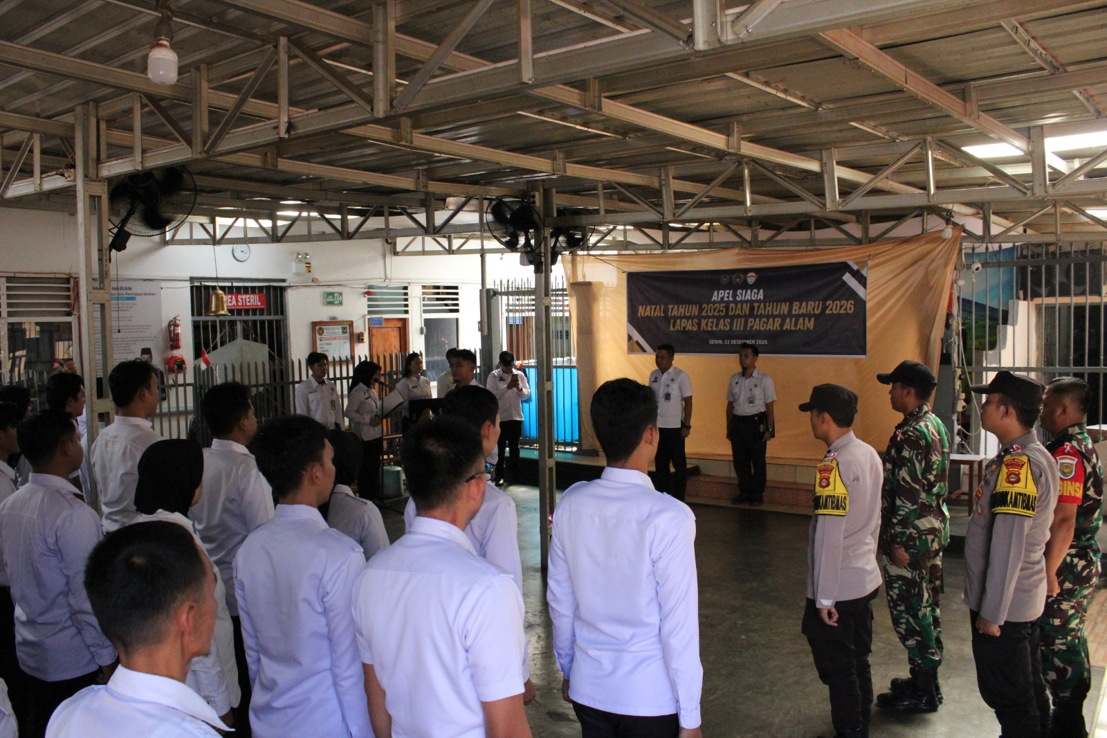 Lapas Pagar Alam Gelar Apel Siaga Nataru 2025–2026, Perkuat Kesiapsiagaan Personel dan Pengamanan