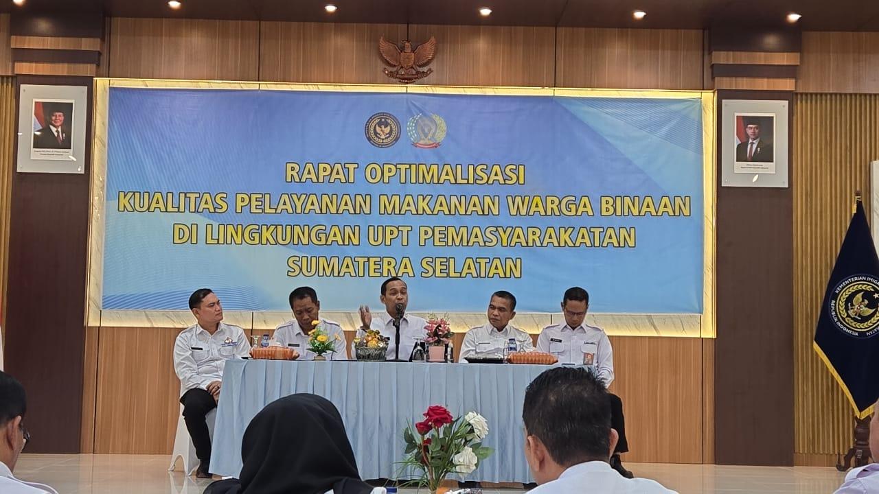 Hadiri Rapat Optimalisasi Pelayanan Makanan, M Rolan : Dukung Kesehatan dan Kesejahteraan WBP