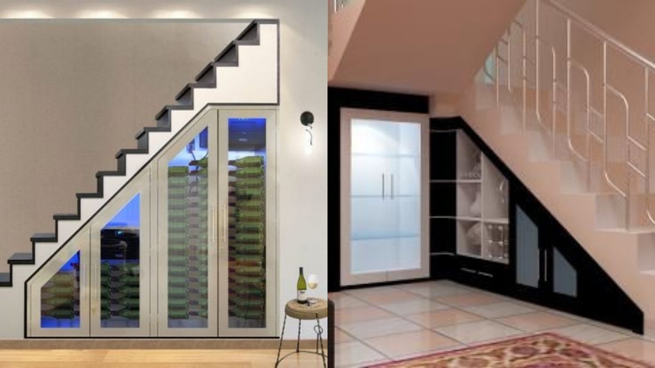Lemari Bawah Tangga dengan Kaca, Tren 2026 yang Bikin Rumah Berkelas!
