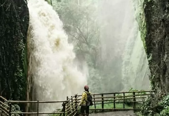 Pesona Wisata Lain Di Kaki Gunung Ijen Suguhkan Wisata Air Terjun Blawan Yang Mempesona