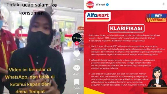 Alfamart Klarifikasi Soal Video Viral Karyawan Menangis Akan Dipecat Karena Tak Beri Salam